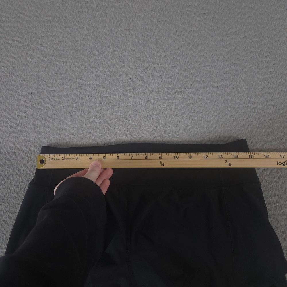 Lululemon Shorts Womens 6 Black Hotty Hot High-Rise Lined 4" Running Gym Workout - Picture 5 of 11